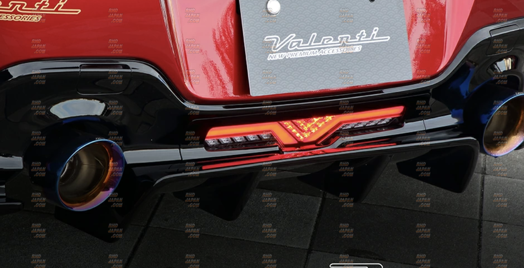 Valenti Jewel LED Back Fog Lamp Revo Red Lens / Gloss Black - BRZ